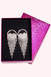 Falling for you oorbel - Zilver