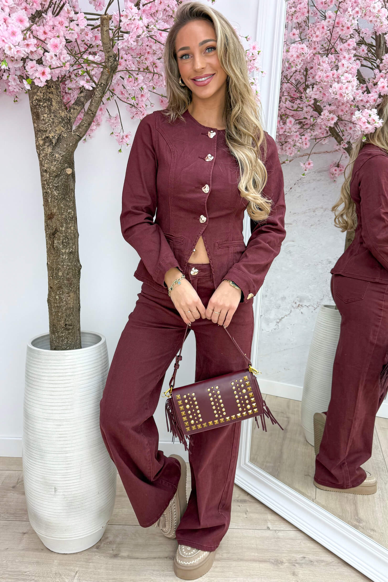 Flawless denim co-ord - Bordeaux