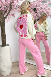 Hecho para ti pantalones cómodos básicos - lollypop rosa