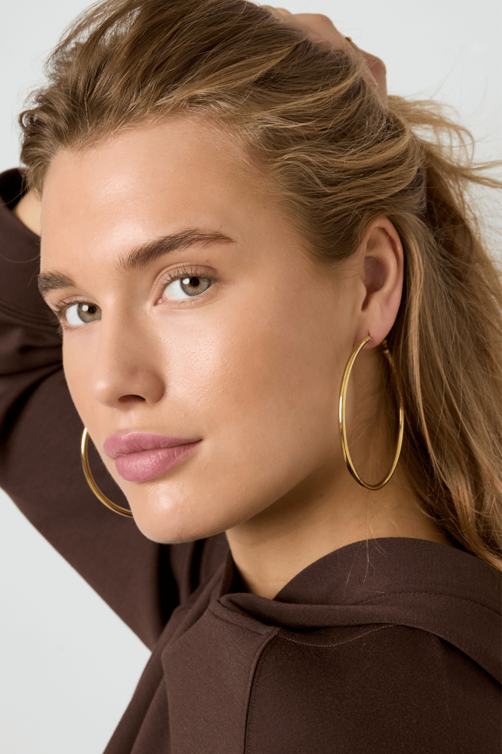 Perfect hoops oorbel - Goud