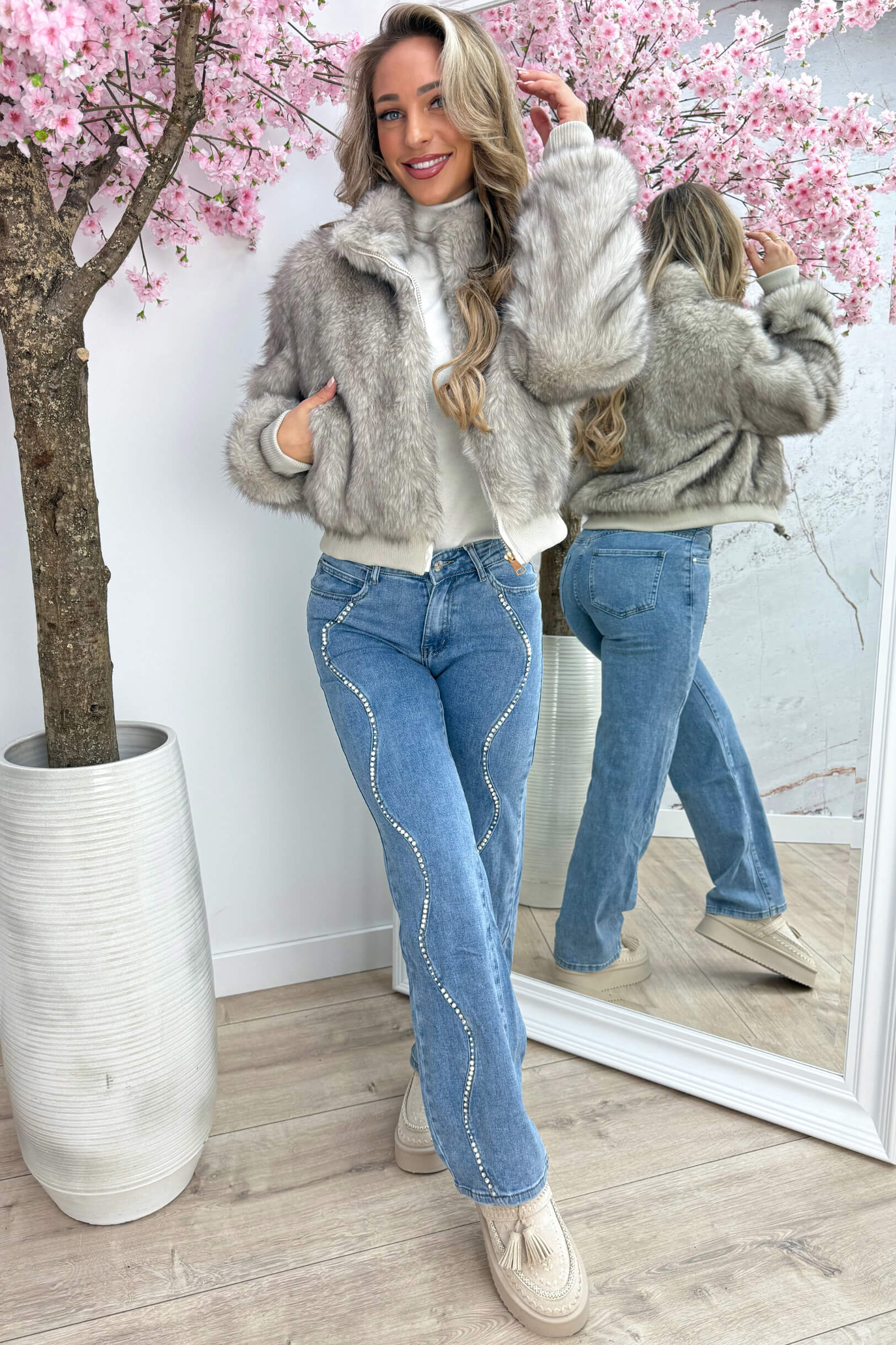 Fuzzy wuzzy jacket - Beige