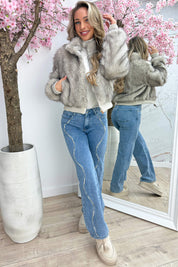 Fuzzy wuzzy jacket - Beige