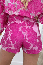 Bright bloom skort - Fuchsia