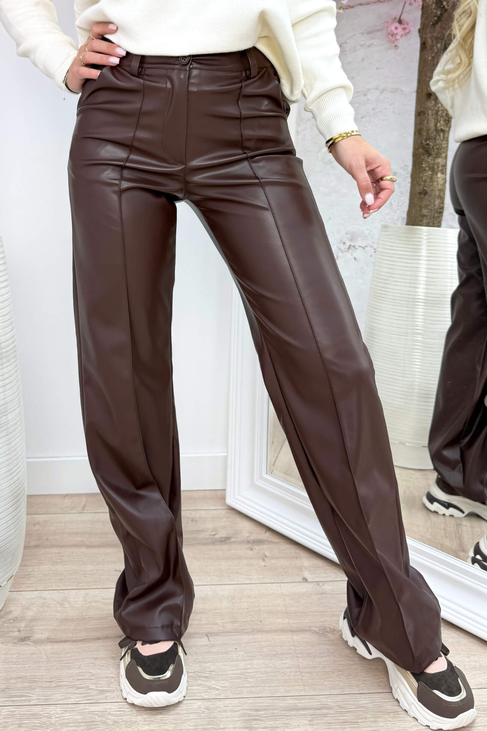 Fav leather look pants - Bruin