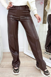 Fav leather look pants - Bruin