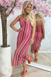 Robe Maxi Rush à sucre - Fuchsia