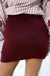 Knitted skirt - Bordeaux