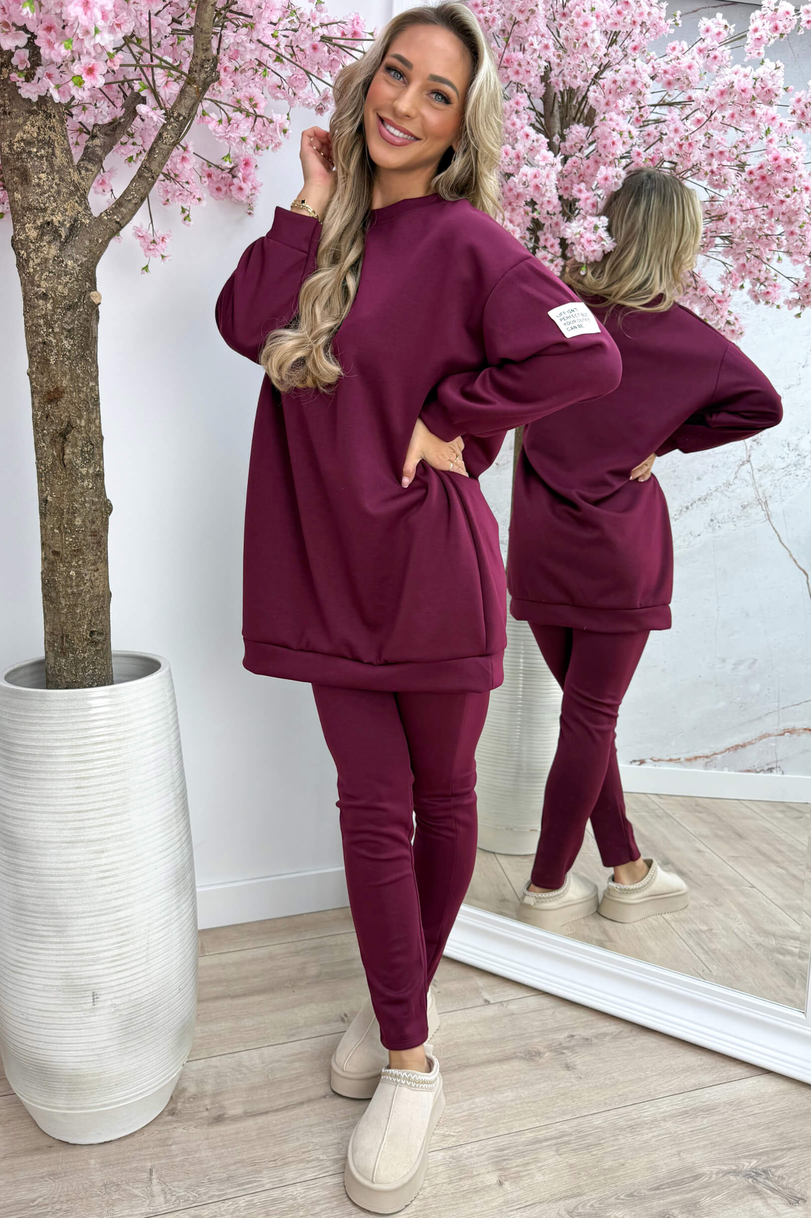 Another perfect embleem comfy co-ord - Bordeaux