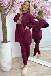 Another perfect embleem comfy co-ord - Bordeaux
