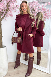 Teddy time jacket - Bordeaux