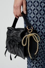 Fascino della borsa per con perline - oro
