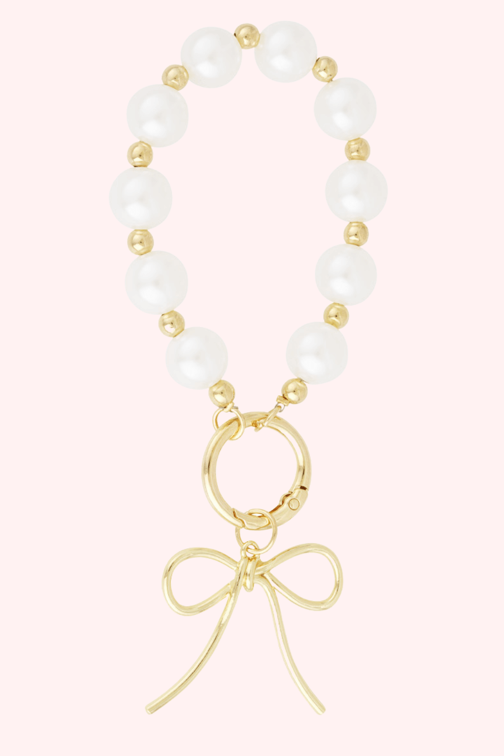 Bow bliss bag charm - Wit
