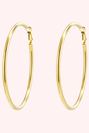Perfect hoops oorbel - Goud