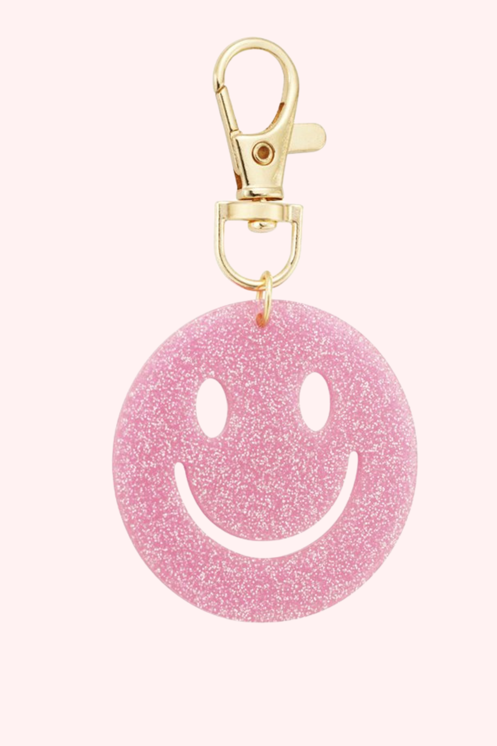 Keep smiling bag charm - Lollypop roze