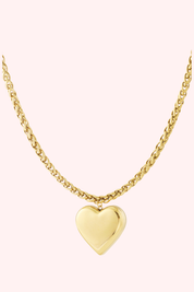 Collier de battement de cœur doré - Gol