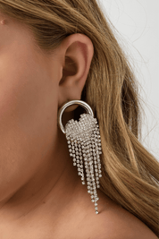 Falling for you oorbel - Zilver