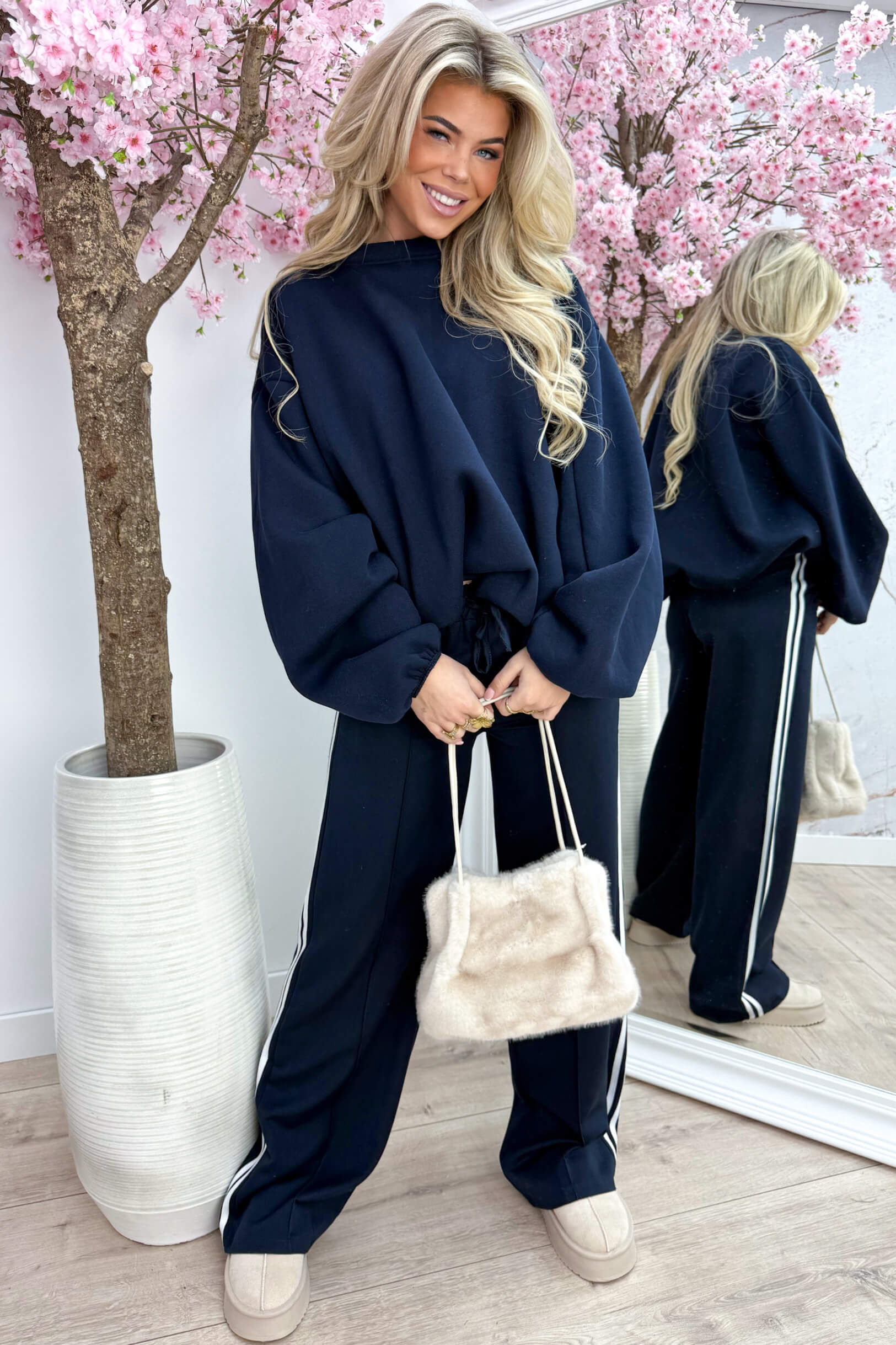 Keep it cool oversized sweater - Navy