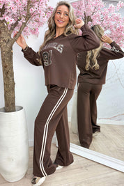 Leopard LA comfy co-ord - Bruin