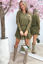 Flawless lace dress - Army