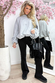 Keep it cool oversized sweater - Lt. grijs