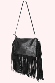 All time favorite fringe bag - Zwart