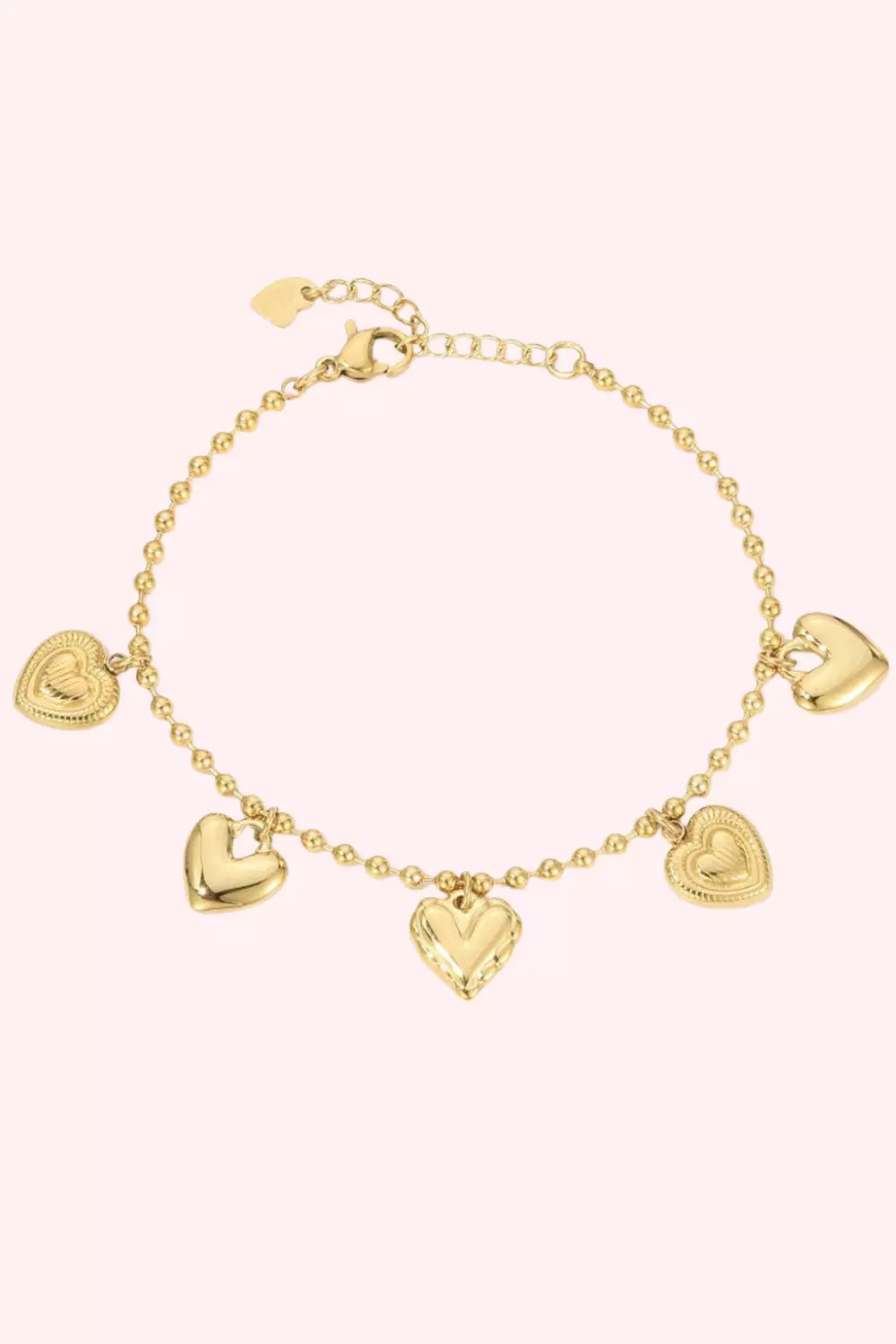 All My Hearts Bracelet - Gold