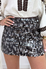 Night Out Sequin Skirt - Brown