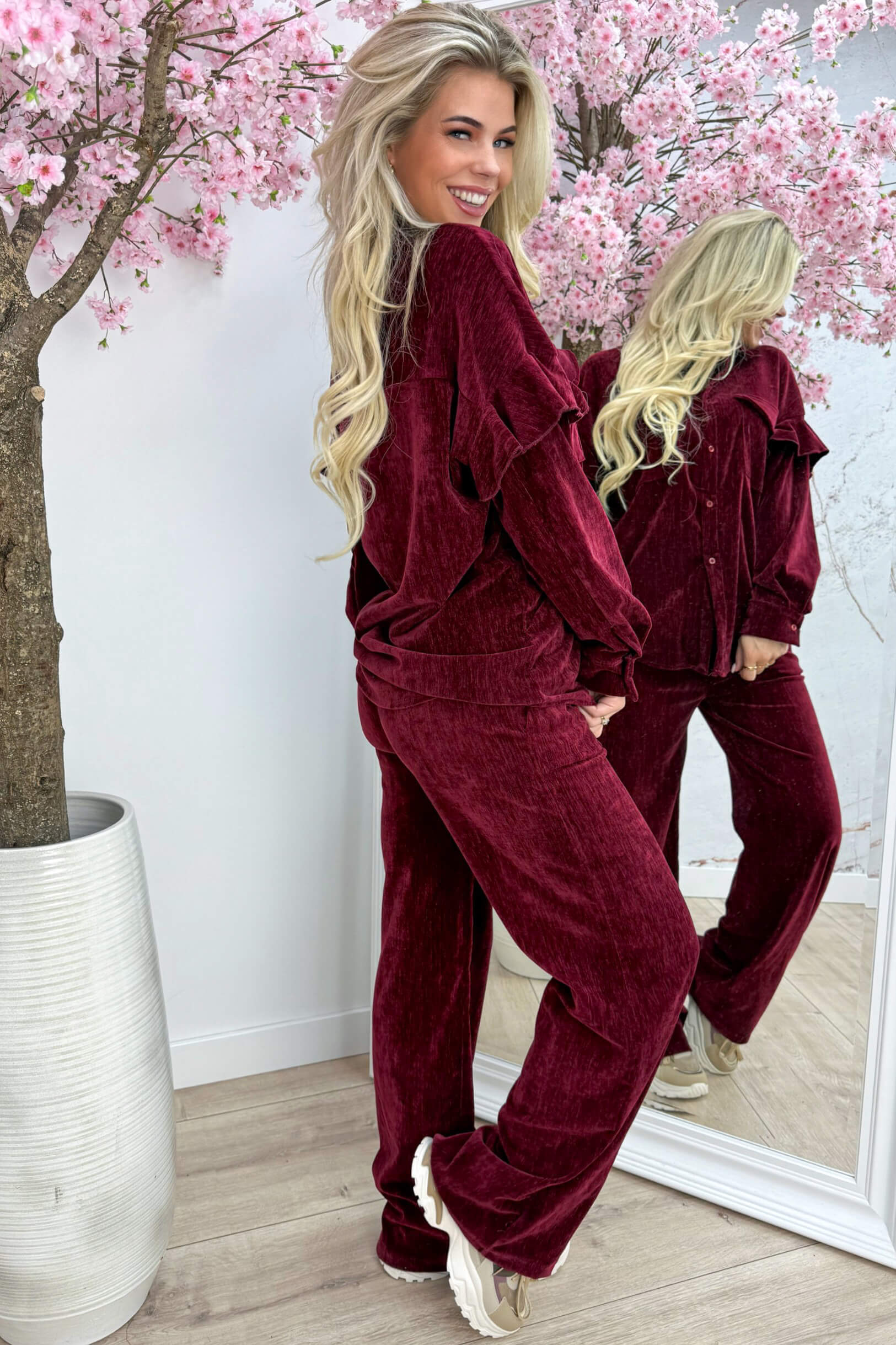 Velours favorite set - Bordeaux