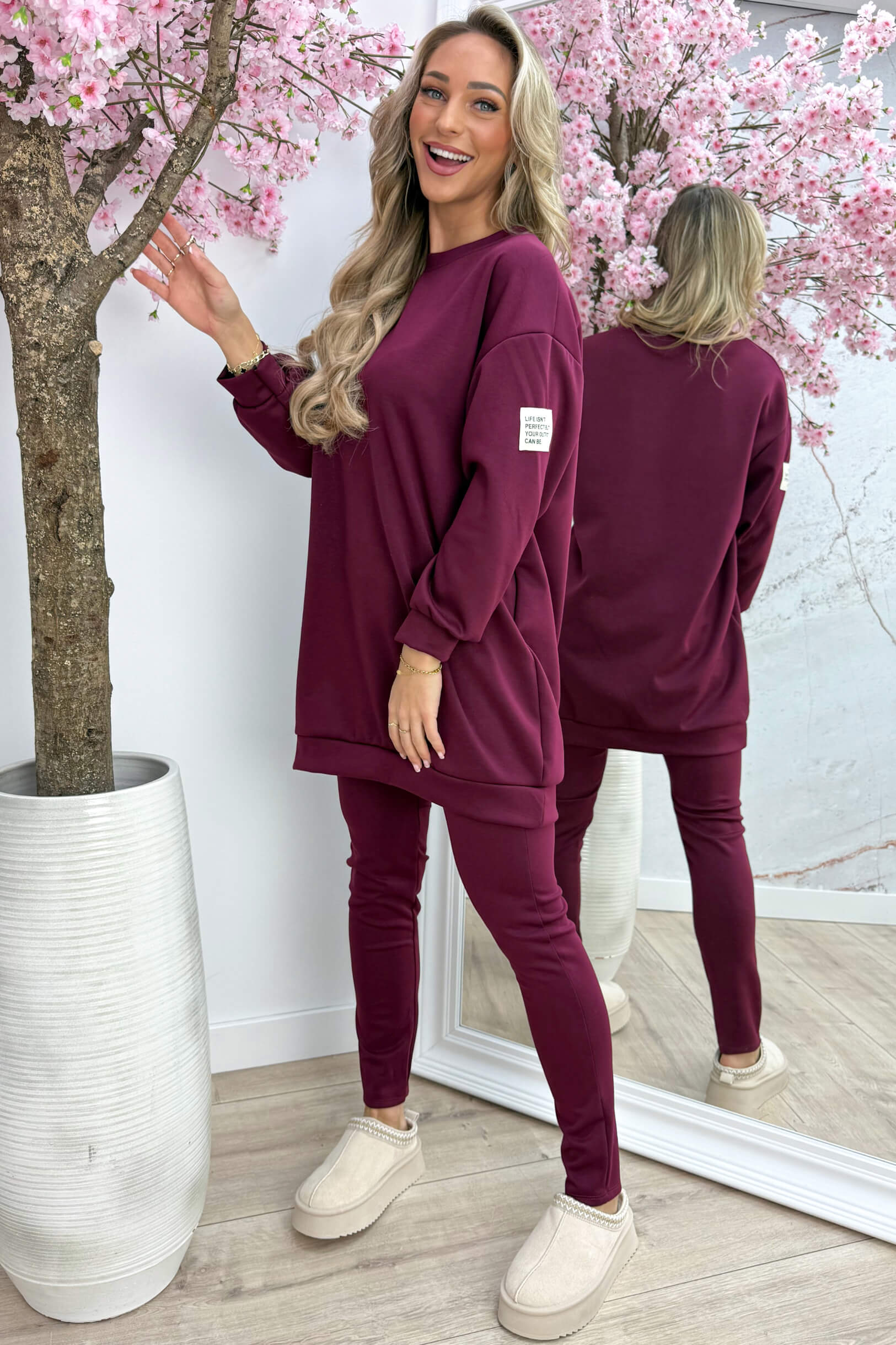 Another perfect embleem comfy co-ord - Bordeaux