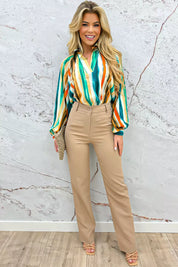 Pantalon gamba dritta 1.0 - Camel