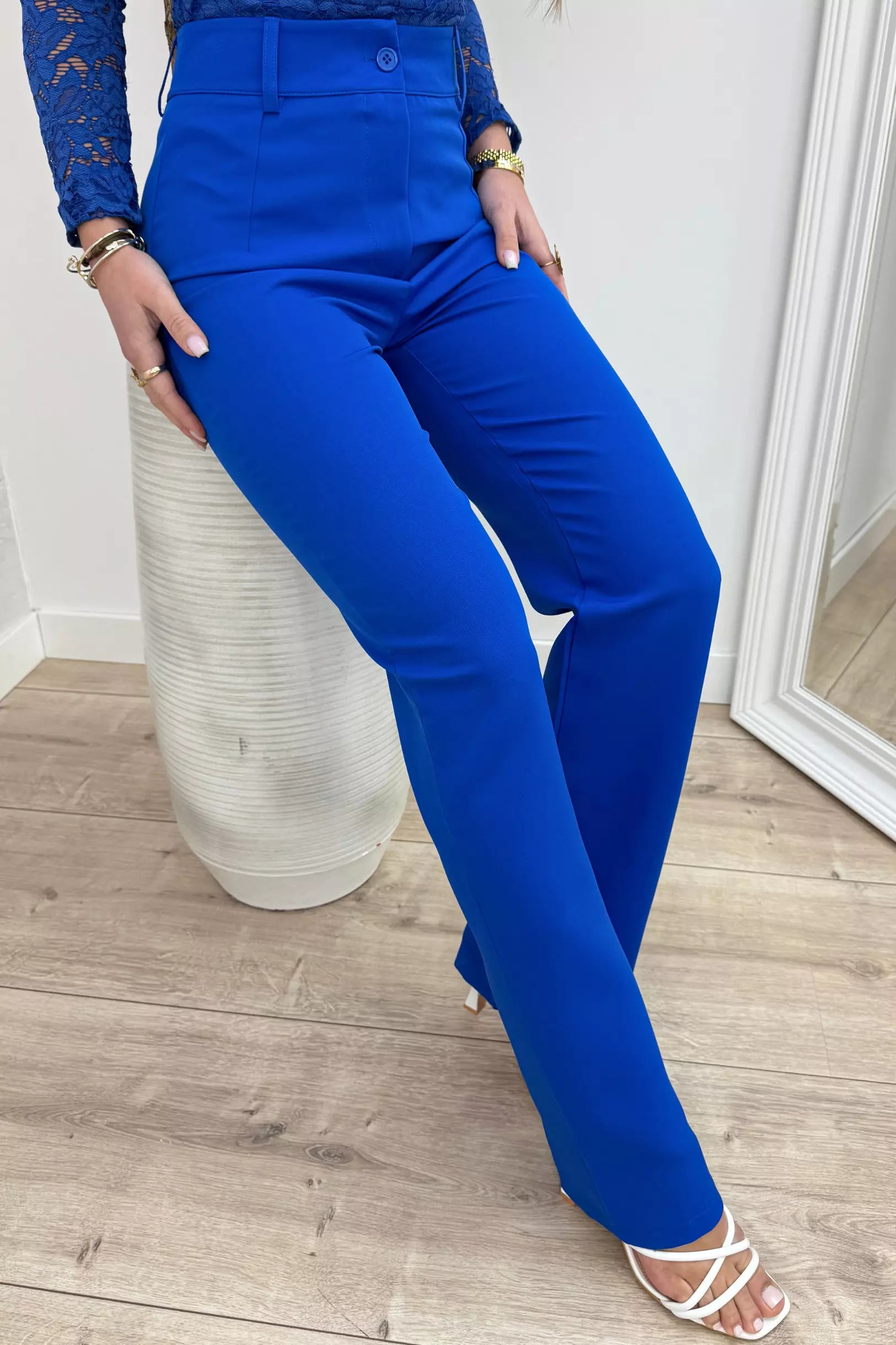 Straight leg pantalon 1.0 - Kobalt