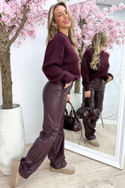 The perfect basic trui - Bordeaux