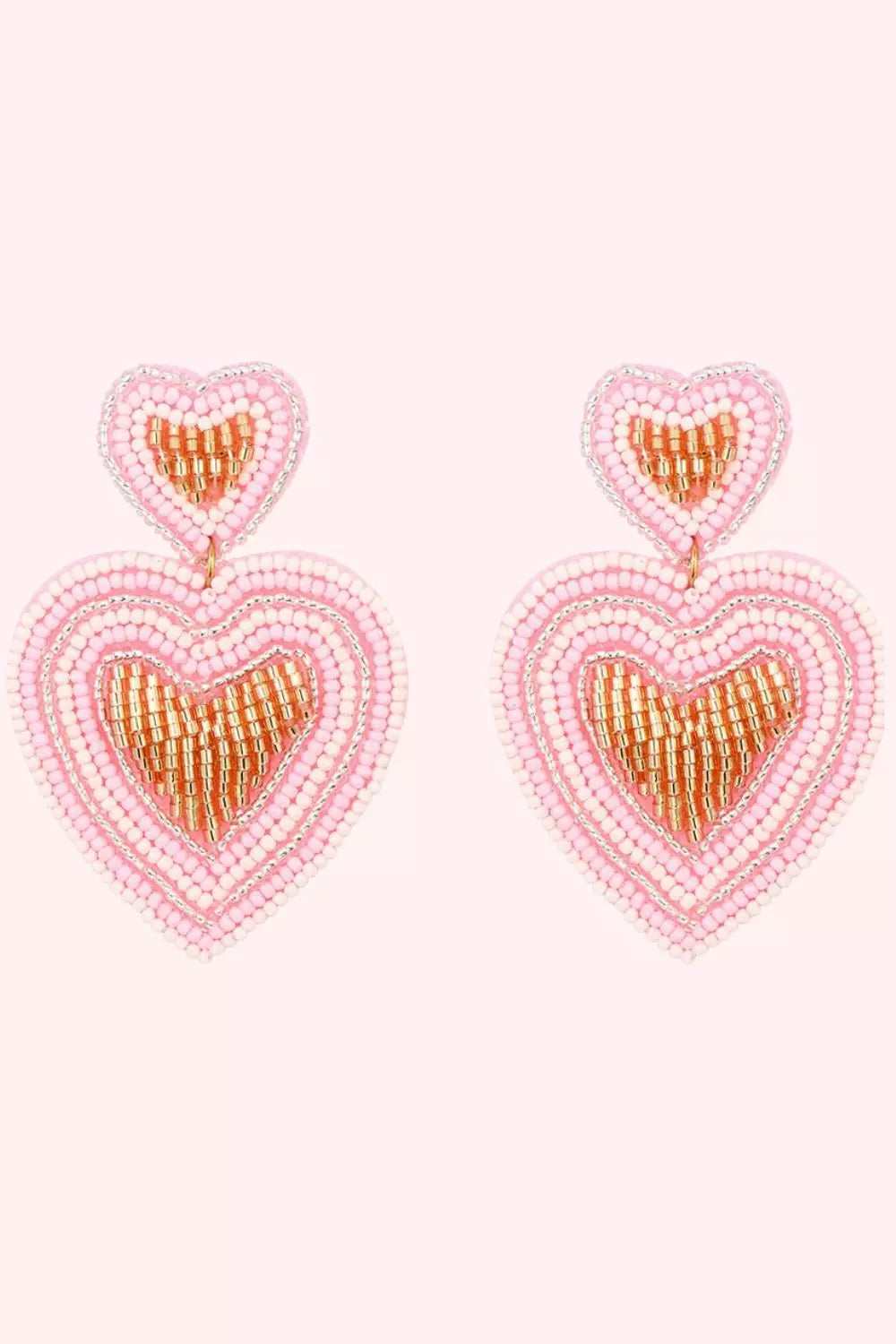 Peachy Love Earring - Pink