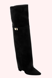 Suede high heels - Zwart