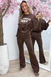Cropped LA comfy co-ord - Bruin
