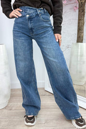 Dad fit cross over jeans Y3328-1 - Jeans blue