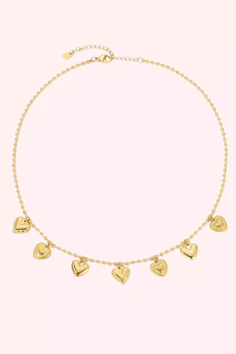 All My Hearts Necklace - Gold
