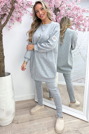Another perfect embleem comfy co-ord - Lt. grijs