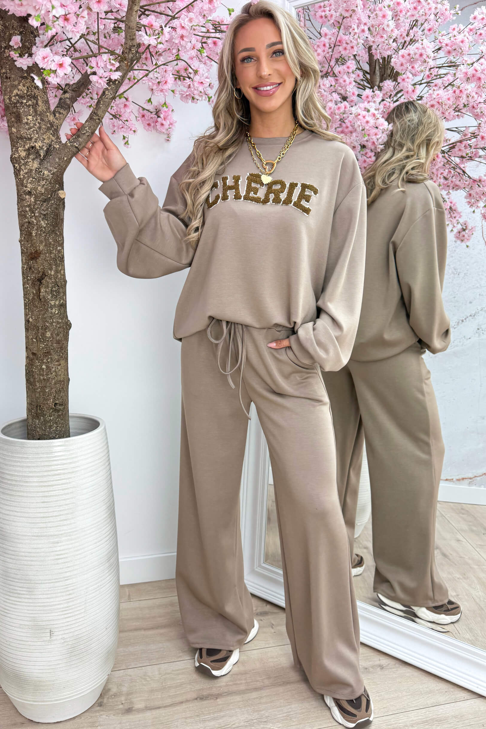 Cherie comfy co-ord - Taupe