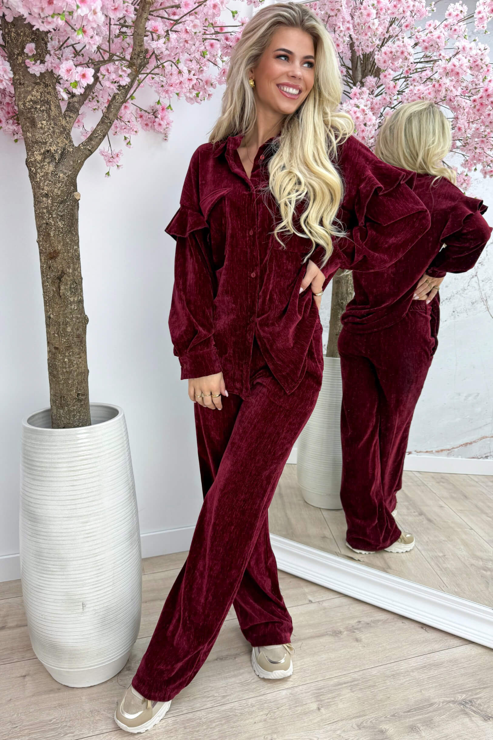 Velours favorite set - Bordeaux