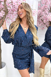 Dreamy paillet dress - Navy