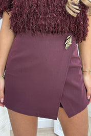 About the details skort - Bordeaux