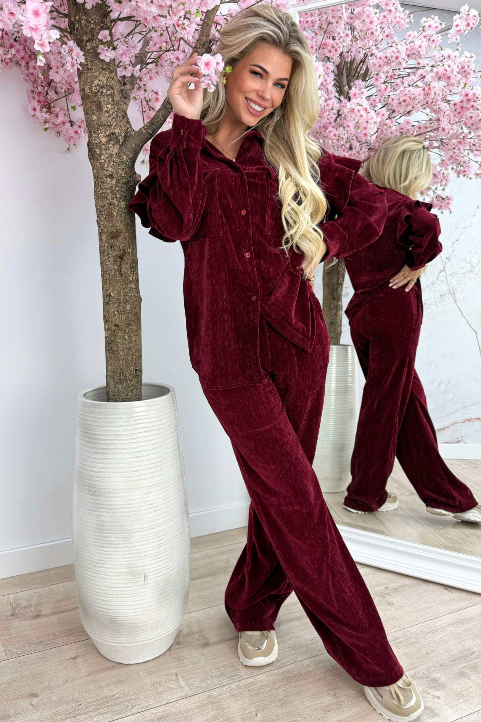 Velours favorite set - Bordeaux