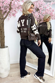 Pull new-yorkais - Brown