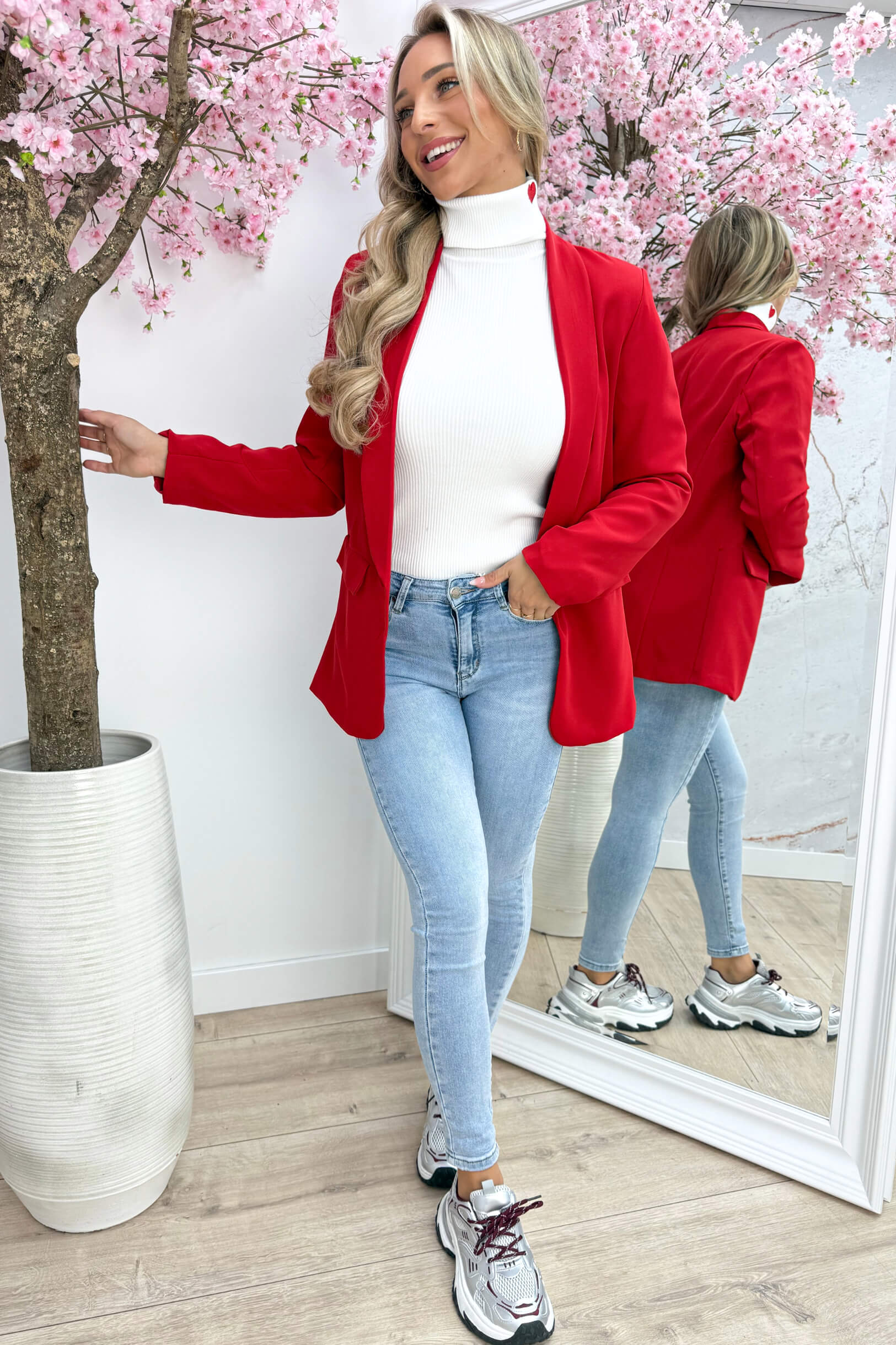 Classy blazer - Rood