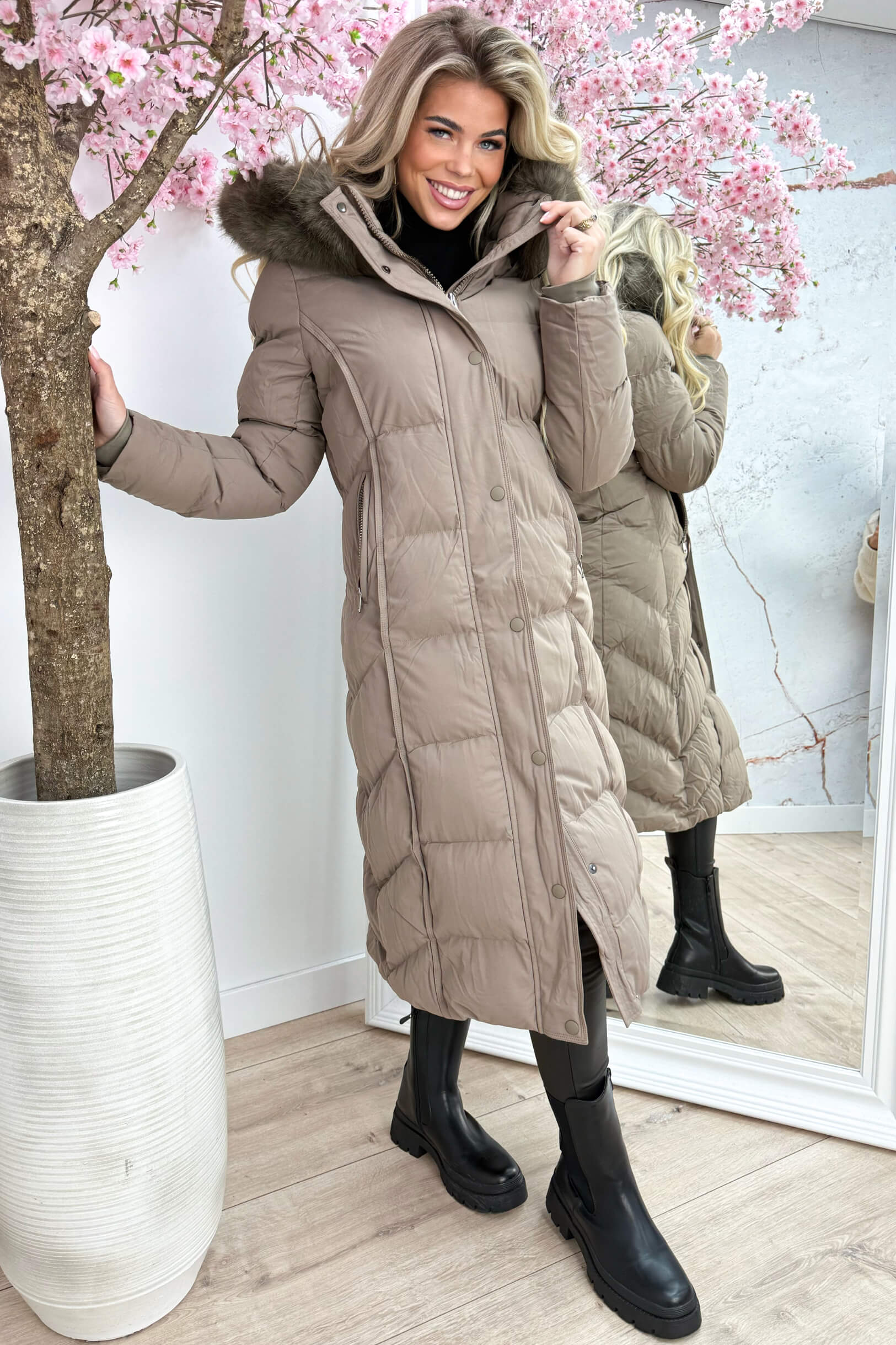 Winter wonderland winterjas - Taupe