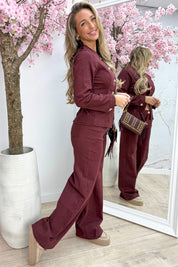 Flawless denim co-ord - Bordeaux