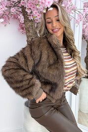 Fuzzy wuzzy jacket - Camel