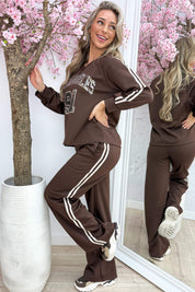 Leopard LA comfy co-ord - Bruin
