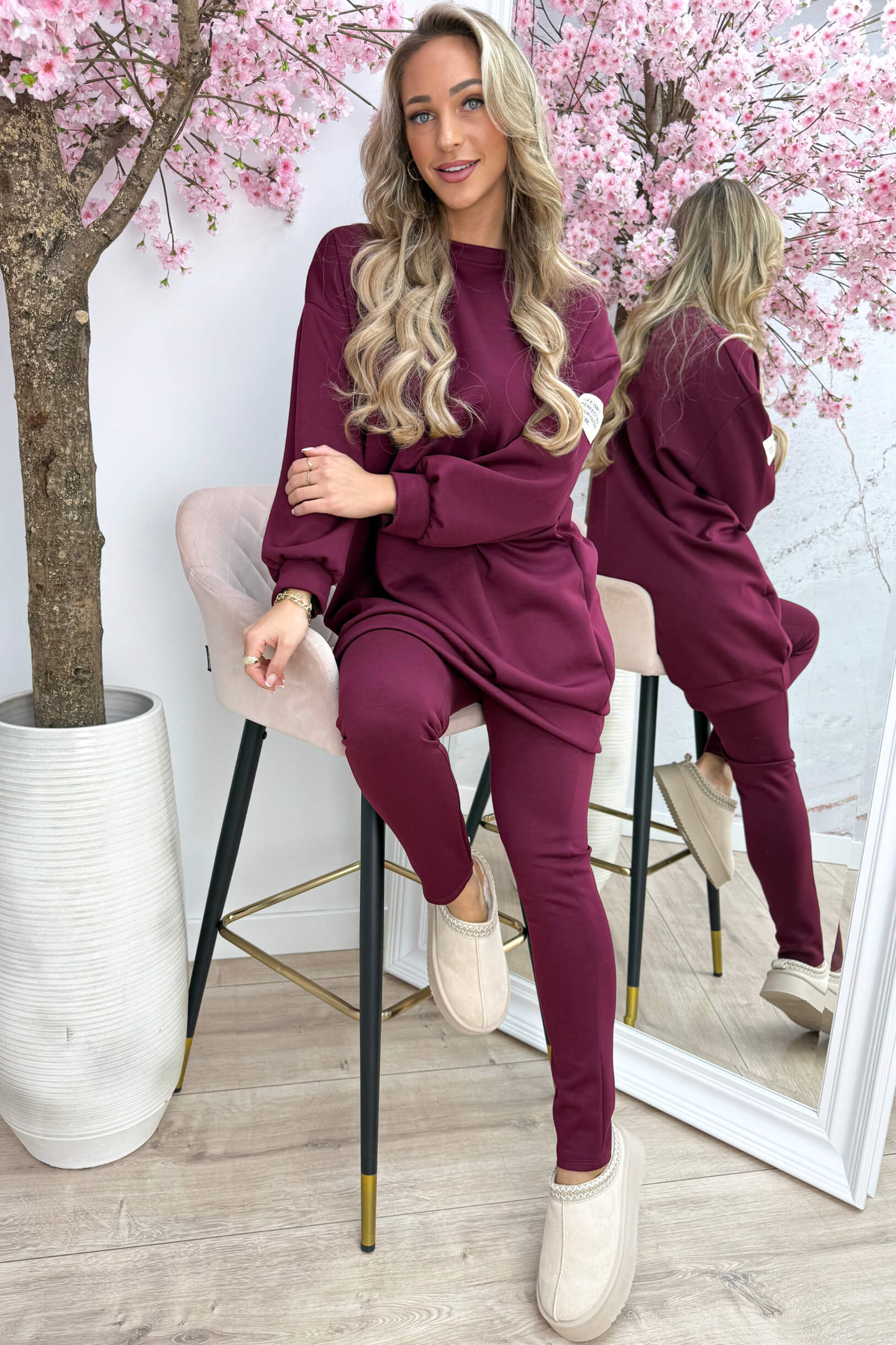 Another perfect embleem comfy co-ord - Bordeaux